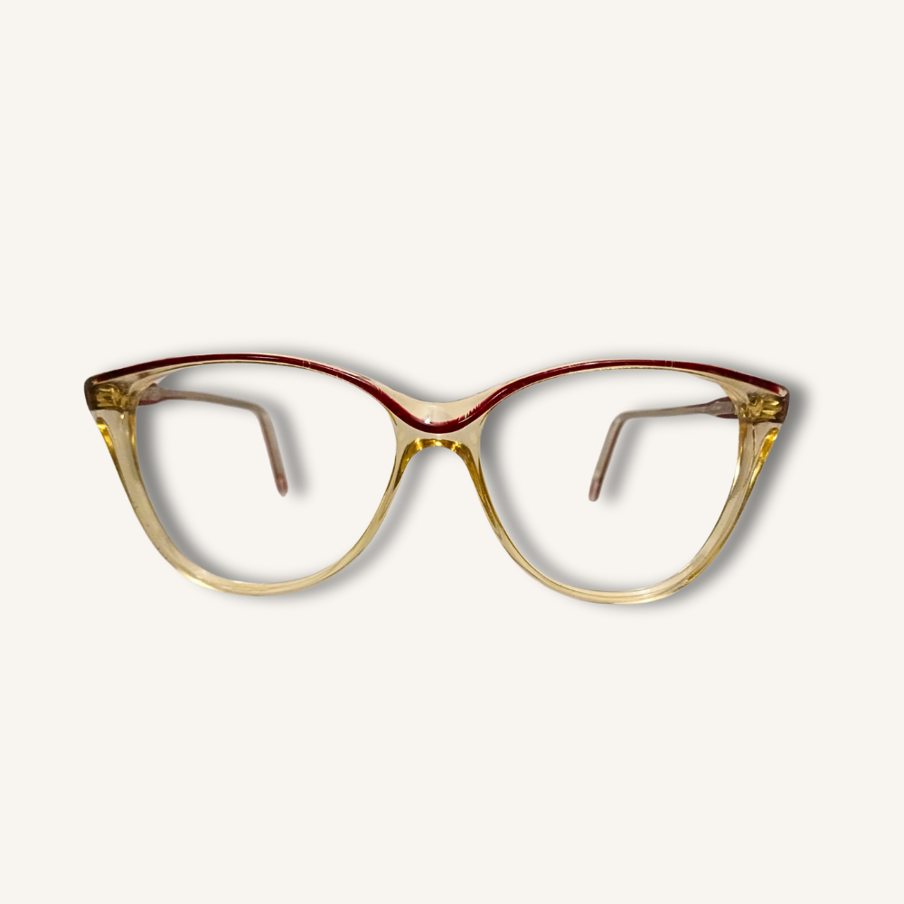 Gafas monturas vintage originales, modelo exclusivo La delgada línea roja. Sólo 1 unidad disponible. Añade elegancia y distinción única a tu estilo.